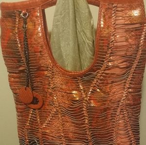 Snake skin purse